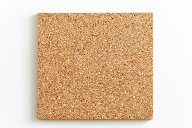 Photo empty cork board isolated on white background