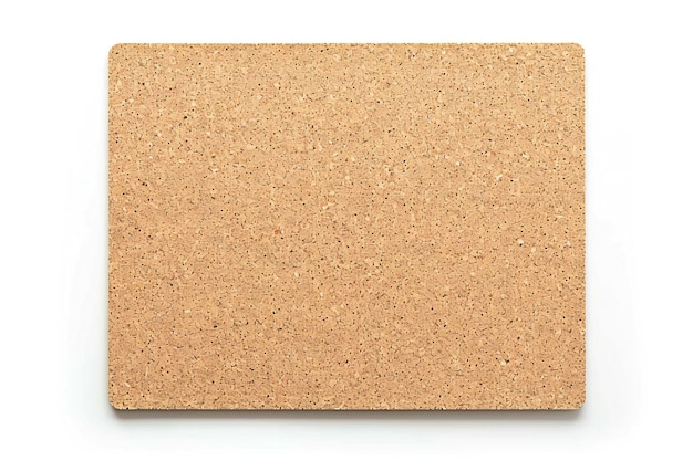 Photo empty cork board isolated on white background