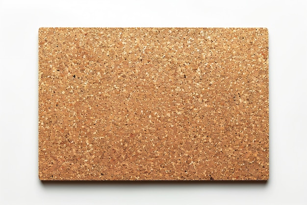 Photo empty cork board isolated on white background