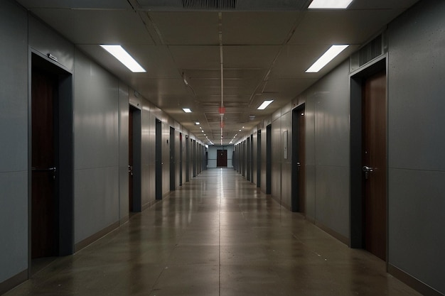 Empty Corridor Charm Office Building Hallway