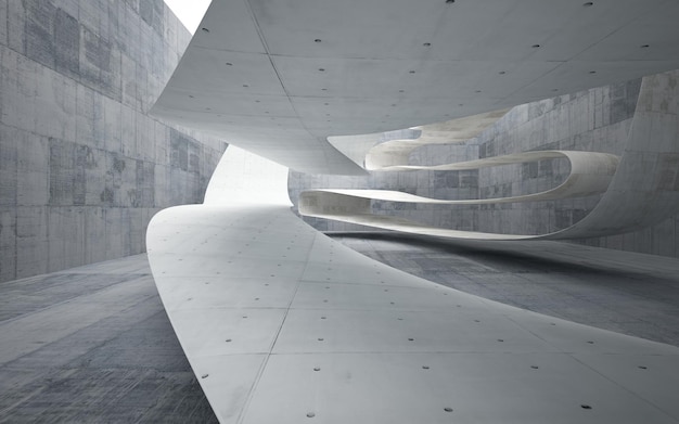 Empty dark abstract concrete room smooth interior. Architectural background.