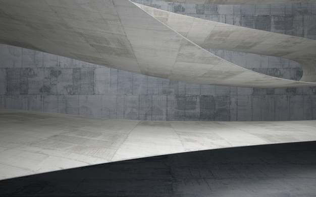 Empty dark abstract concrete room smooth interior. Architectural background.