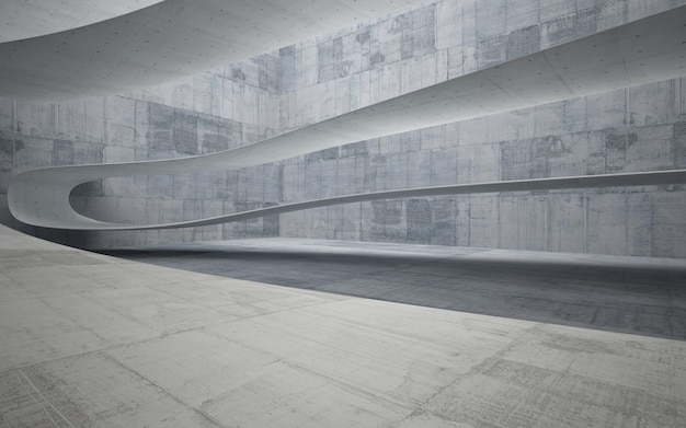 Empty dark abstract concrete room smooth interior. Architectural background.