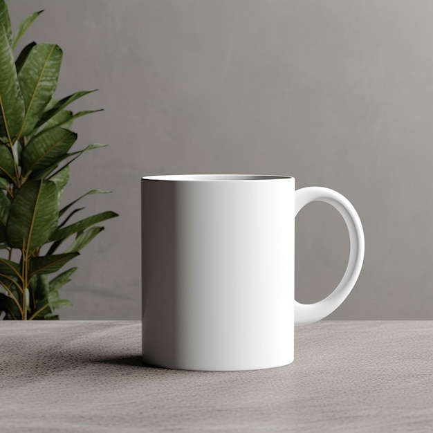 Empty drink cup mockup with natural background