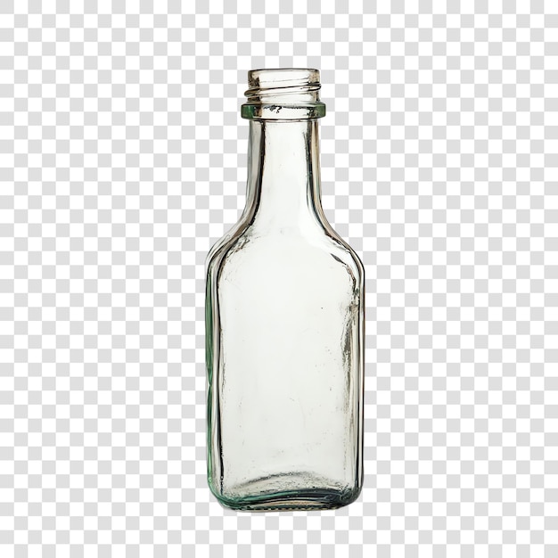 Photo empty glass bottle realistic fruit healty food