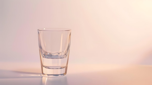 Empty glass for water juice or milk Generative AI