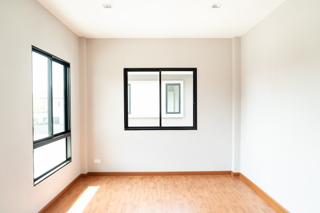 empty glass window and door in home