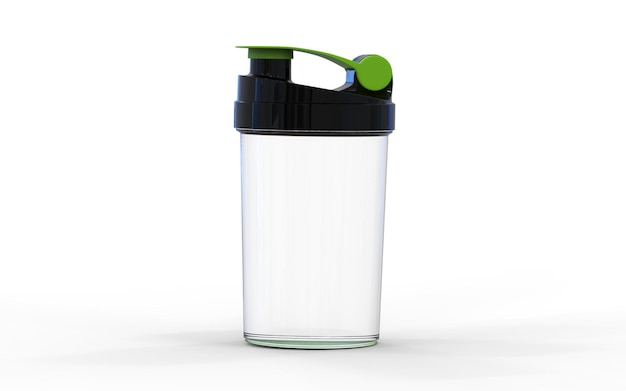 empty gym shaker or bottle