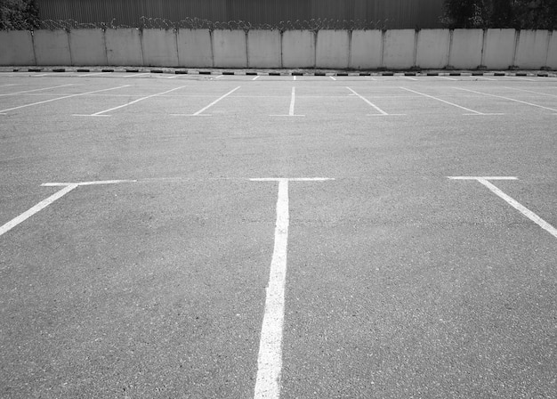 Empty industrial city car parking background