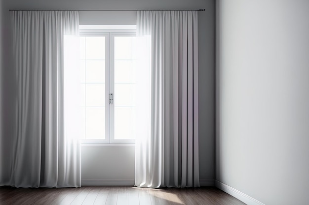 Empty interior of a house