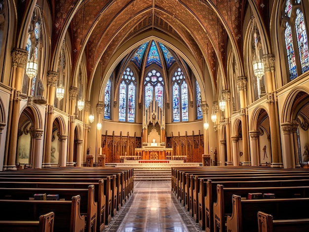 empty large church cathedral