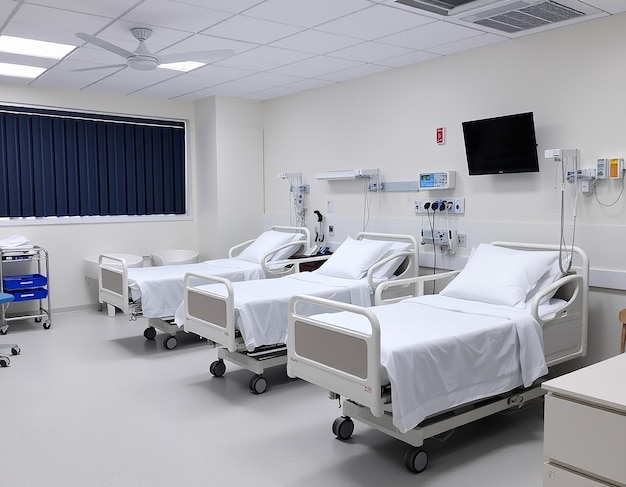 Photo empty luxury modern hospital room