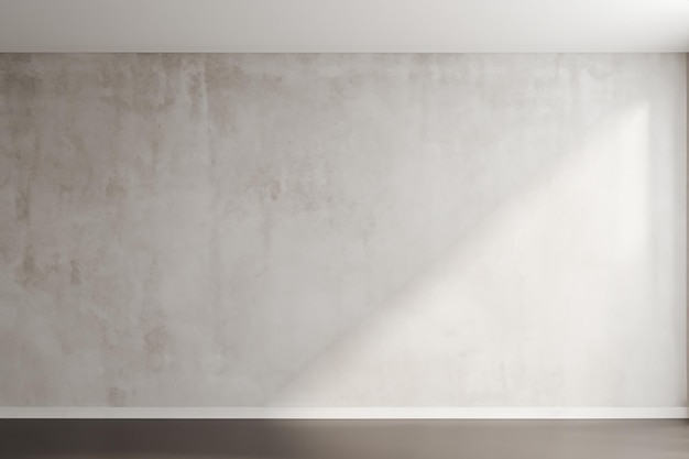 Photo empty minimal room interior design with cement wall