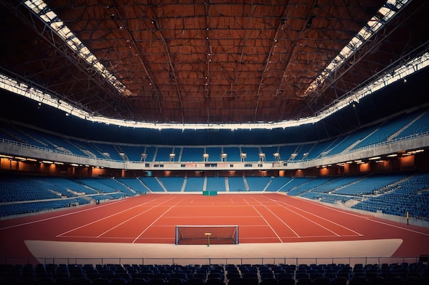 Photo empty modern indoor sports stadium