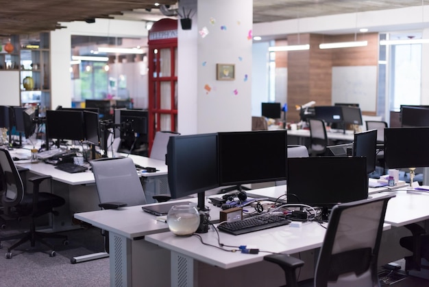 Empty Modern Open Plan Office