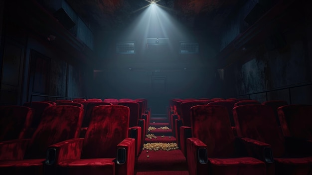 Empty Movie Theater Seats