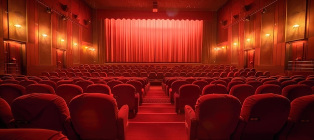 Empty Movie Theater Seats