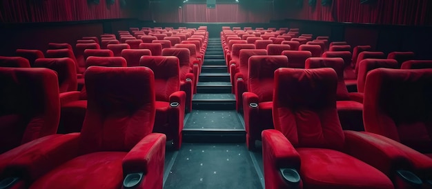 Empty Movie Theater Seats