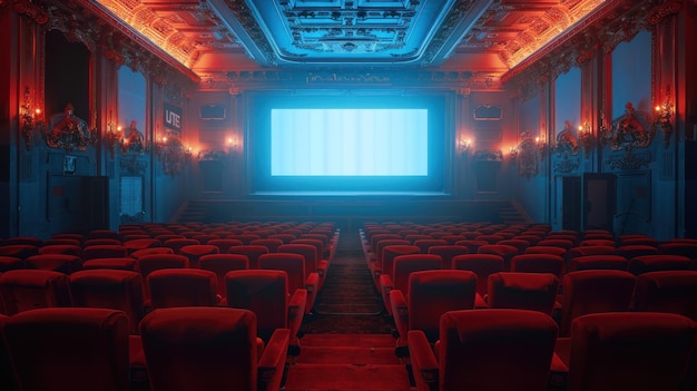 Empty Movie Theater Seats