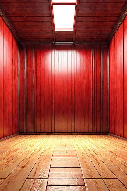 Empty Multicolored Wood Room Background