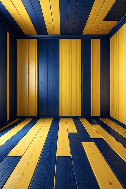 Empty Multicolored Wood Room Background