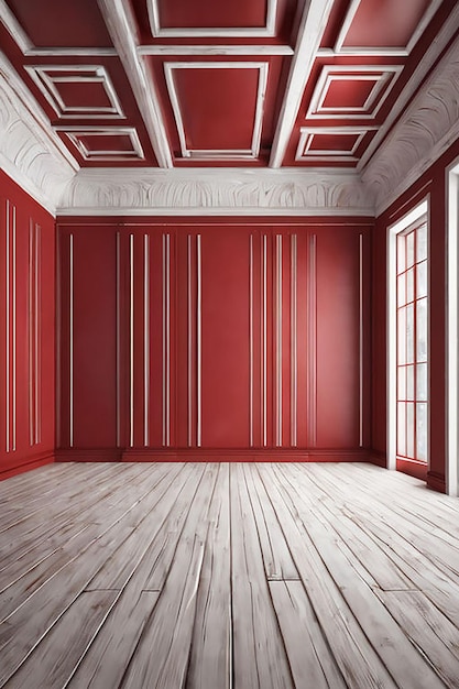 Empty Multicolored Wood Room Background