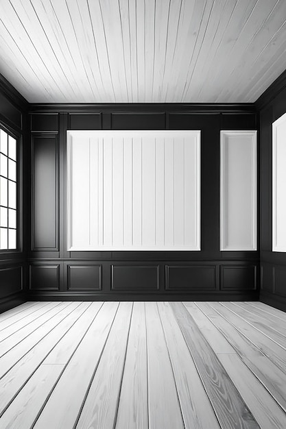 Empty Multicolored Wood Room Background