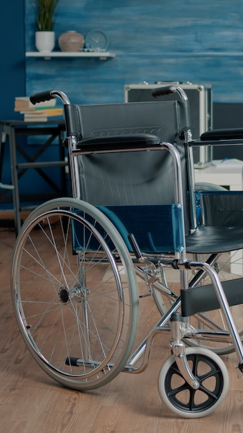 Empty nursing home room at facility for rehabilitation