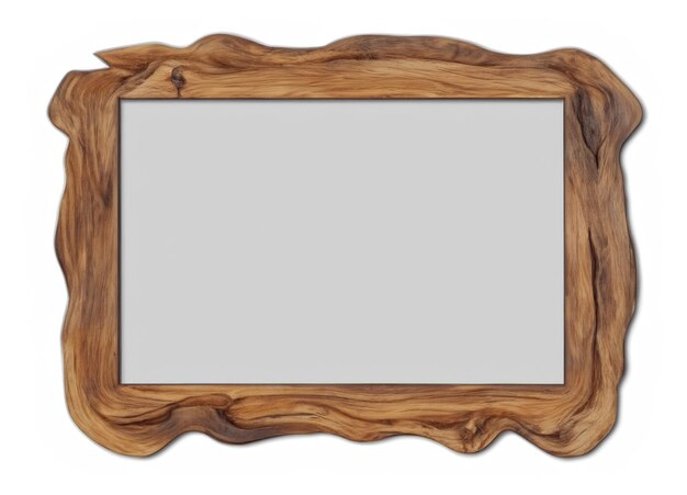 Empty Photo frame isolated on white background with clipping path