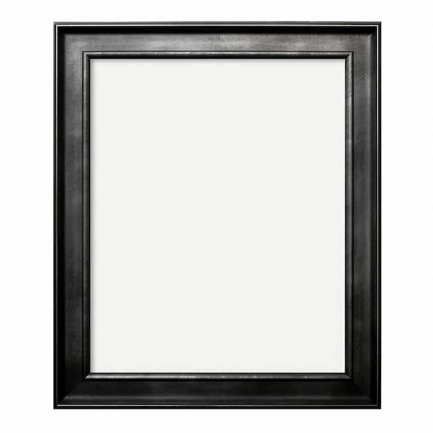 empty photo frame in white background White background picture frame blank ai generated