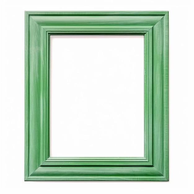 empty photo frame in white background White background picture frame blank ai generated