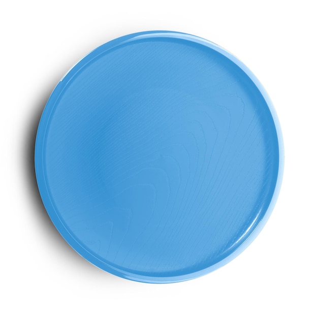 empty plate on white background