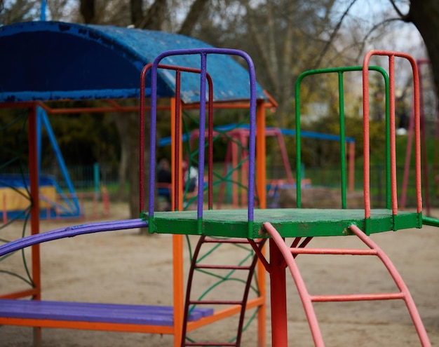 Empty playgrounds for playing Ukraine