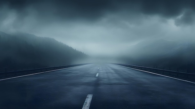 Empty Road PowerPoint Background