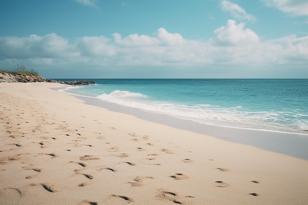 Empty sea and beach background