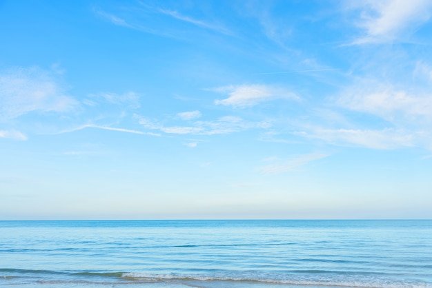 Empty sea and beach, horizon