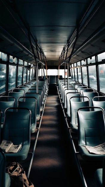 Empty seats in bus