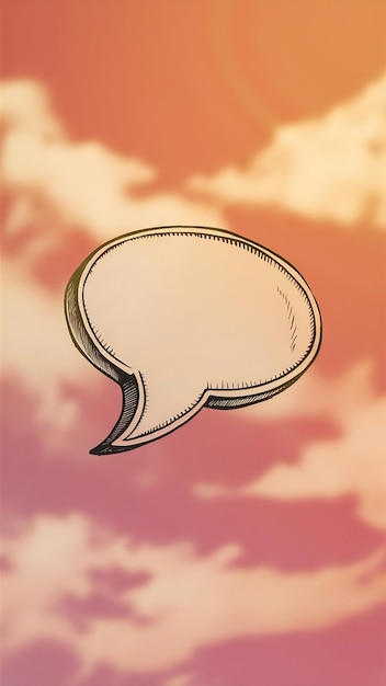 Empty speech bubble