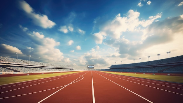 The empty track is a canvas waiting to be painted with the colors of human ambition