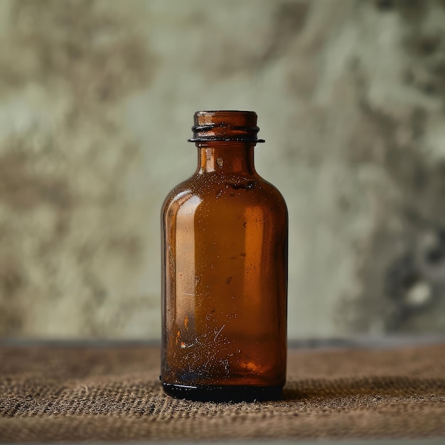 Photo empty vintage medicine bottle ai generative