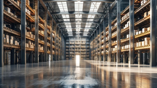 Empty Warehouse Interior