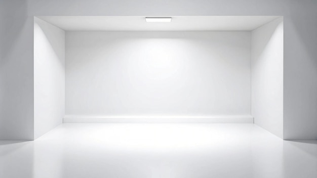 Empty white studio background Design for displaying product