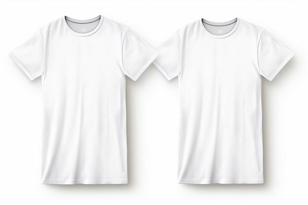 Empty White TShirt Template for Custom Patterns