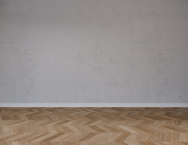 Empty White Wall Mockup, Living Room Wall Mockup