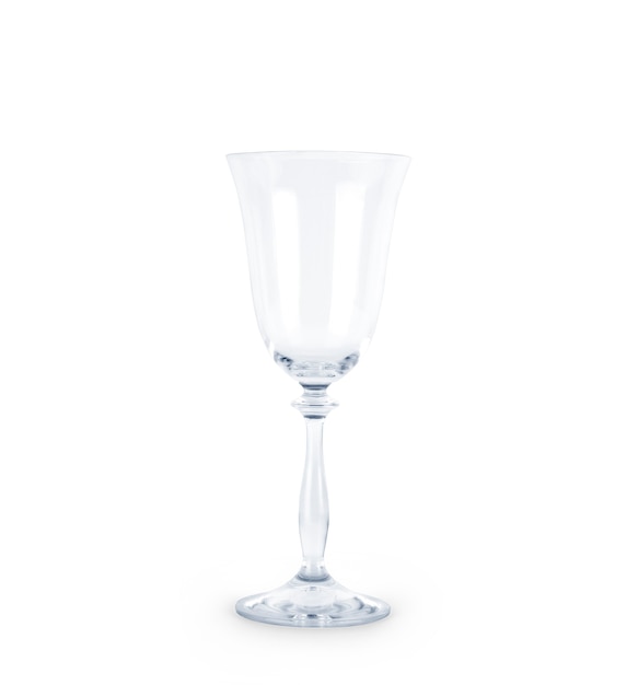 Empty wine glass. isolated on a white background