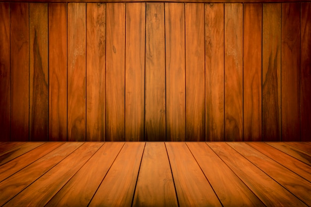 empty wooden background for design template