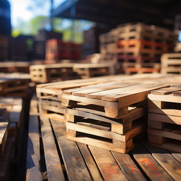 empty wooden pallet