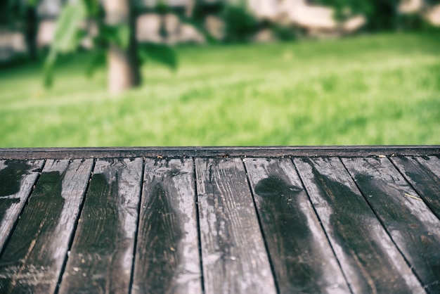 Empty wooden table background