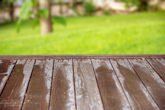 Empty wooden table background