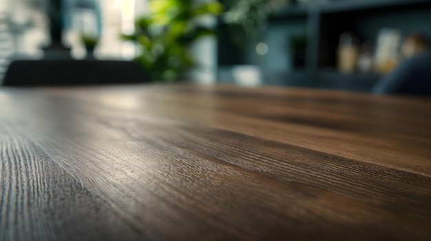 Empty Wooden Table with Dark Background for Product Presentation